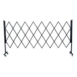 Extendable steel safety barrier