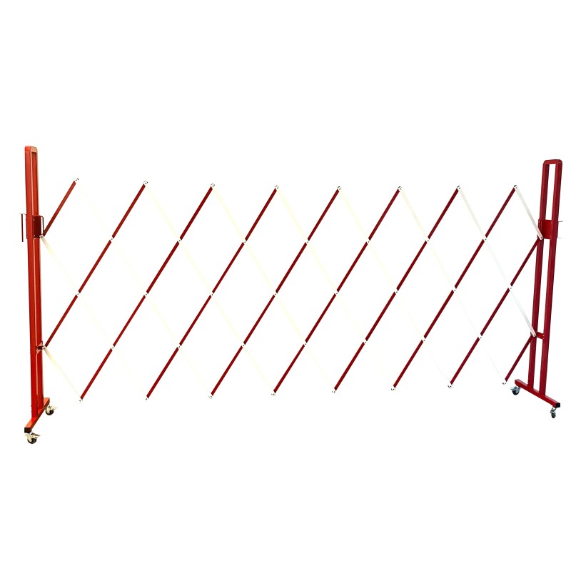 Barrière extensible en acier h 1,60 m x 3m