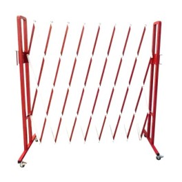 Barrière extensible en acier h 1,60 m x 3m
