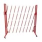 Extendable steel safety barrier