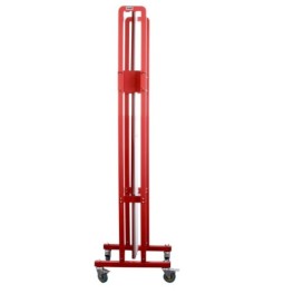 Extendable steel safety barrier