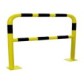 Safety barrier with steel rounded edges