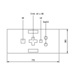 Heavy-duty construction base 25 kg