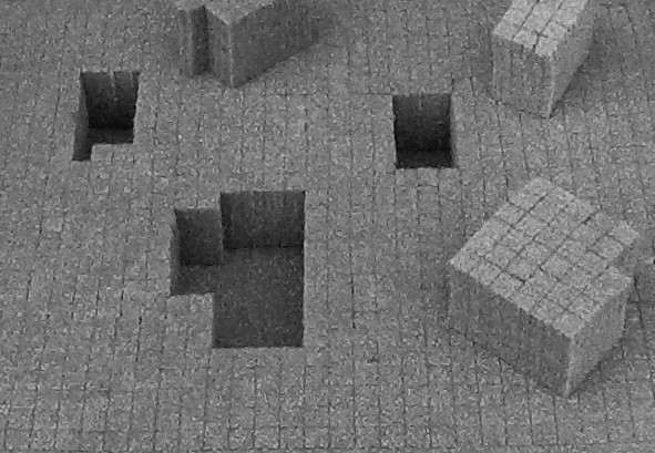Pre-cut foam for crate