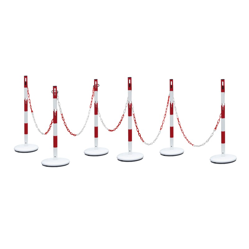 Steel bollard kit with chain