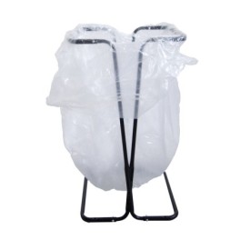 Free-standing trash bag holder