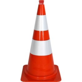 Marking cone with reflective band