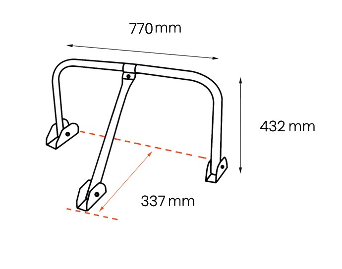 Parking hoop with key
