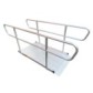 Wheelchair ramp with handrails