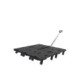 Rolling platform with telescopic handle