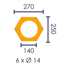 Poteau de protection à fixer