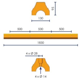 Butée haute visibilité
