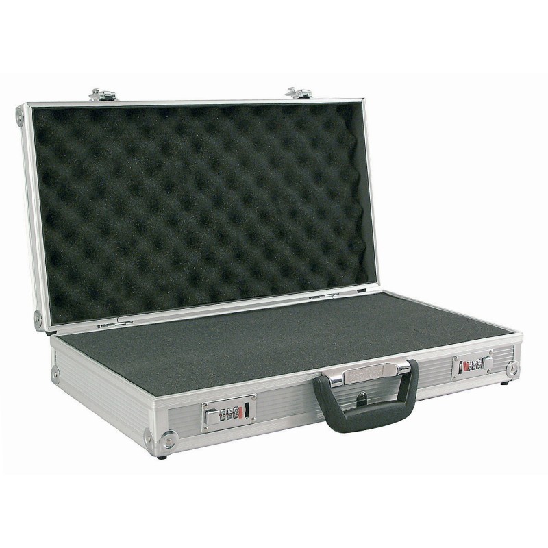 Aluminum protective case with telescopic handle