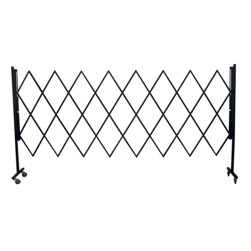 Extendable steel safety barrier