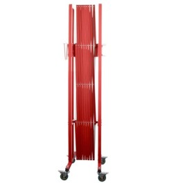 Extendable steel safety barrier