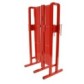 Extendable steel safety barrier