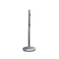 Steel bollard with base and chain