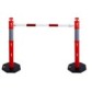 High visibility bollard with extending bar