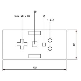 Heavy-duty construction base 25 kg