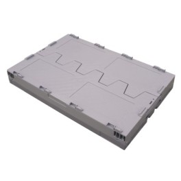 Industrial foldable Crate with crocodile lid
