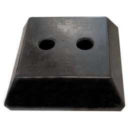 Base for polypropylene safety barrier
