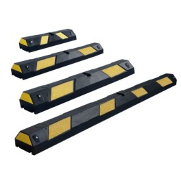 Black/Yellow rubber parking stop