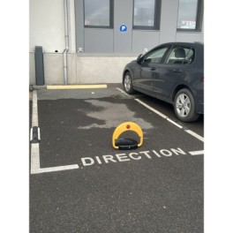 Automatic parking solar bollard