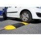 Adjustable speed bump end cap