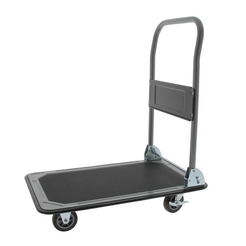 Professional trolley with foldable handle