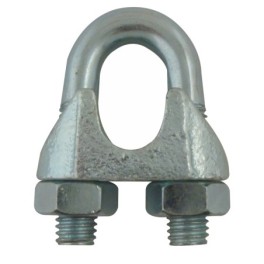 Steel wire rope clip