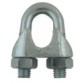 Steel wire rope clip