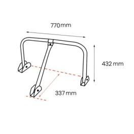 Arceau de parking avec cadenas