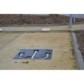 High-resistance parking bollard with rubber embedment structure