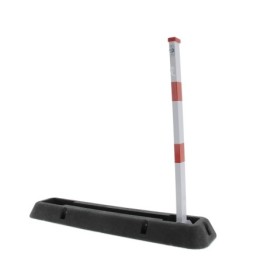 Foldable parking bollard with structure