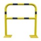 Safety barrier with steel rounded edges