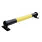 Black/Yellow steel and cast iron parking stop