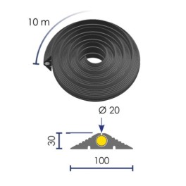 Roll of cable protector