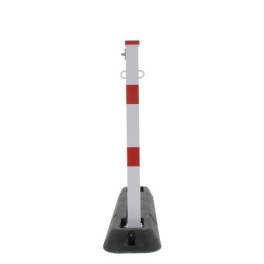 Foldable parking bollard with structure