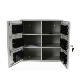 Locker for phones and personal belongings - 6 compartments