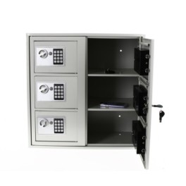 Locker for phones and personal belongings - 6 compartments