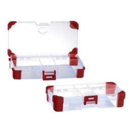 Compartment box with rubber corners