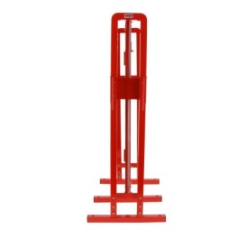 Extendable steel safety barrier