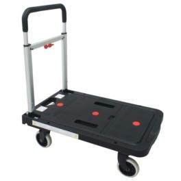 Foldable handling trolley