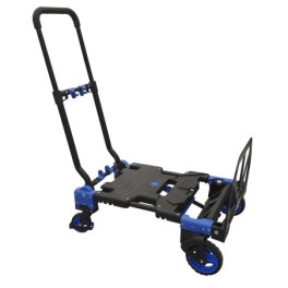 Combination trolley and foldable hand truck