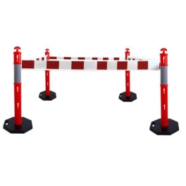 Balise avec lisse plate extensible
