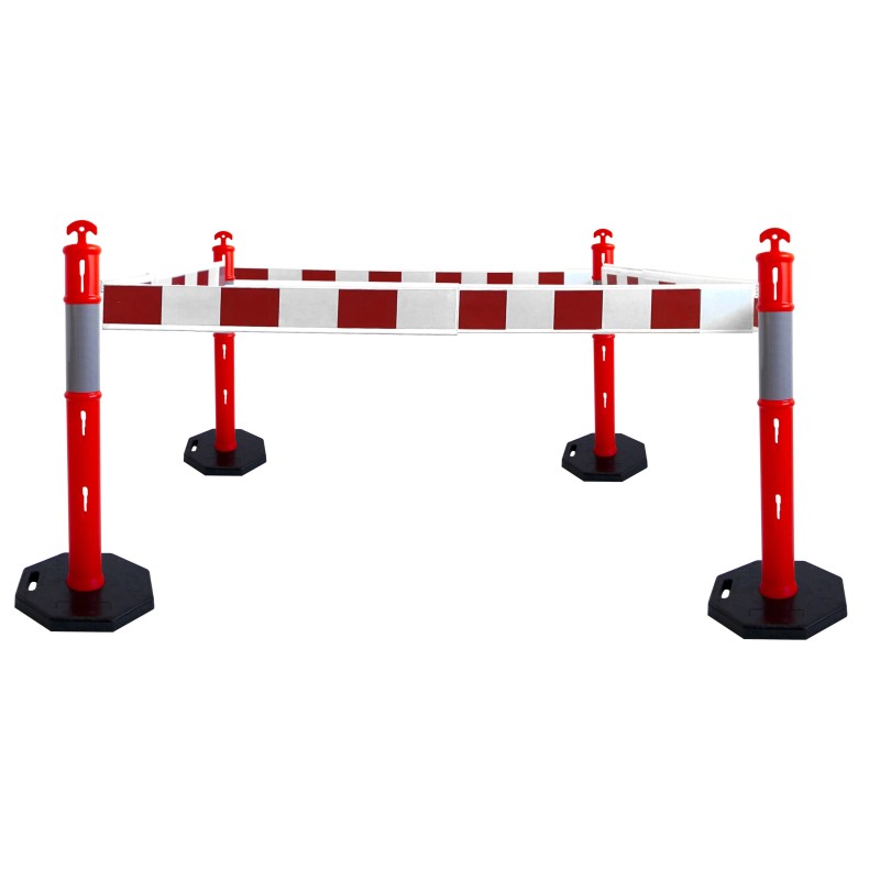 Balise avec lisse plate extensible