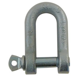 Forged zinc-plated shackle