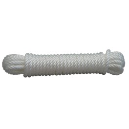 White polypropylene rope