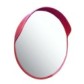Convex safety mirror with visor