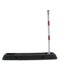 Foldable parking bollard with structure